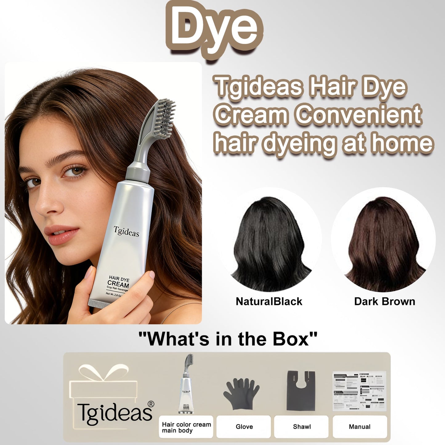 Tgideas Natural Comb In Anti-Graying Cream